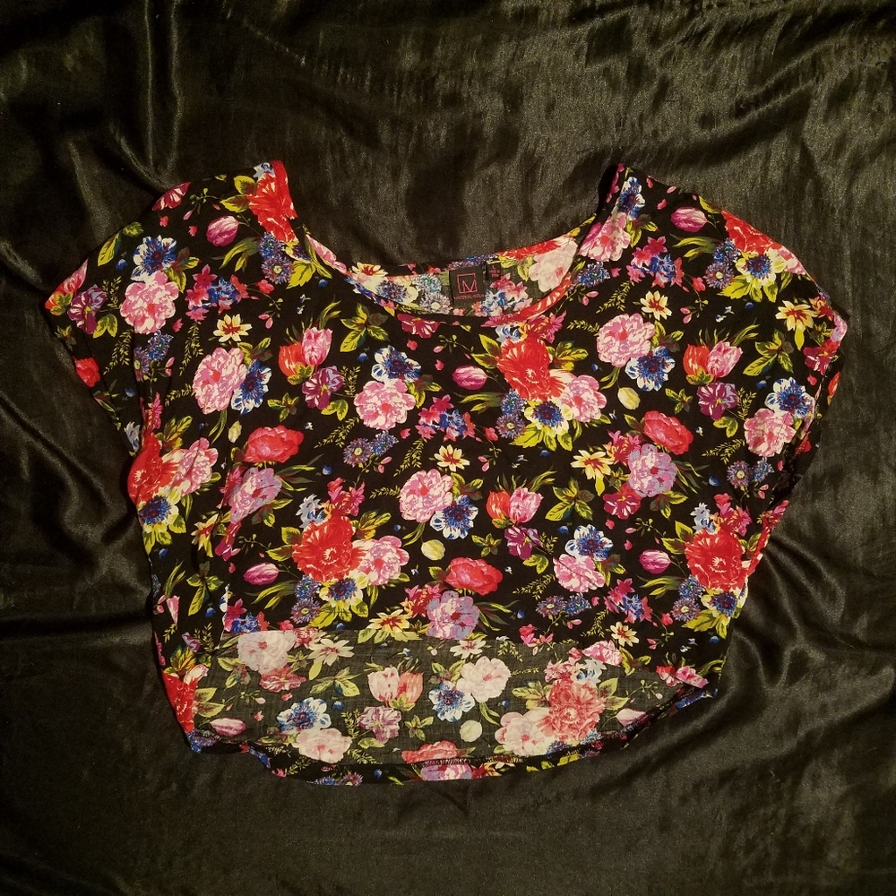 Material Girl | Floral Crop Top